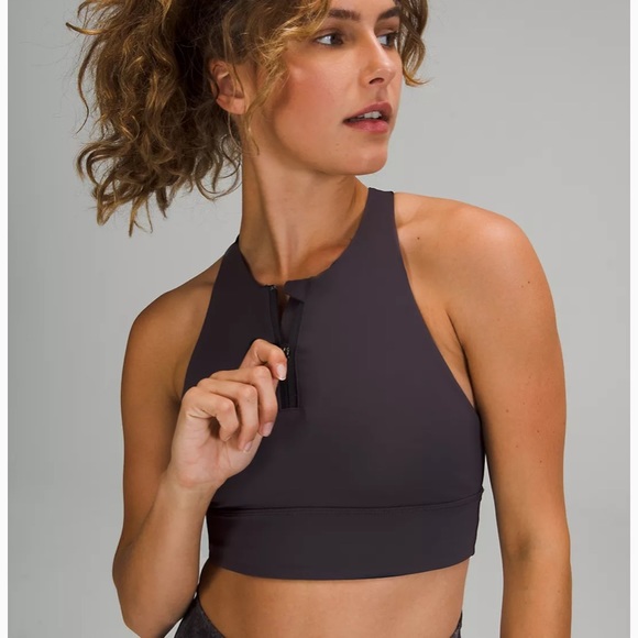 Lululemon Energy Bra High Neck Long Line Zip - Picture 4 of 7